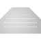 Ekena Millwork Octagonal Top Surface Mount PVC Gable Vent w/ 2"W x 2"P Brickmould Sill Frame, 28"W x 18"H GVPOT28X1803SF - alternate 2